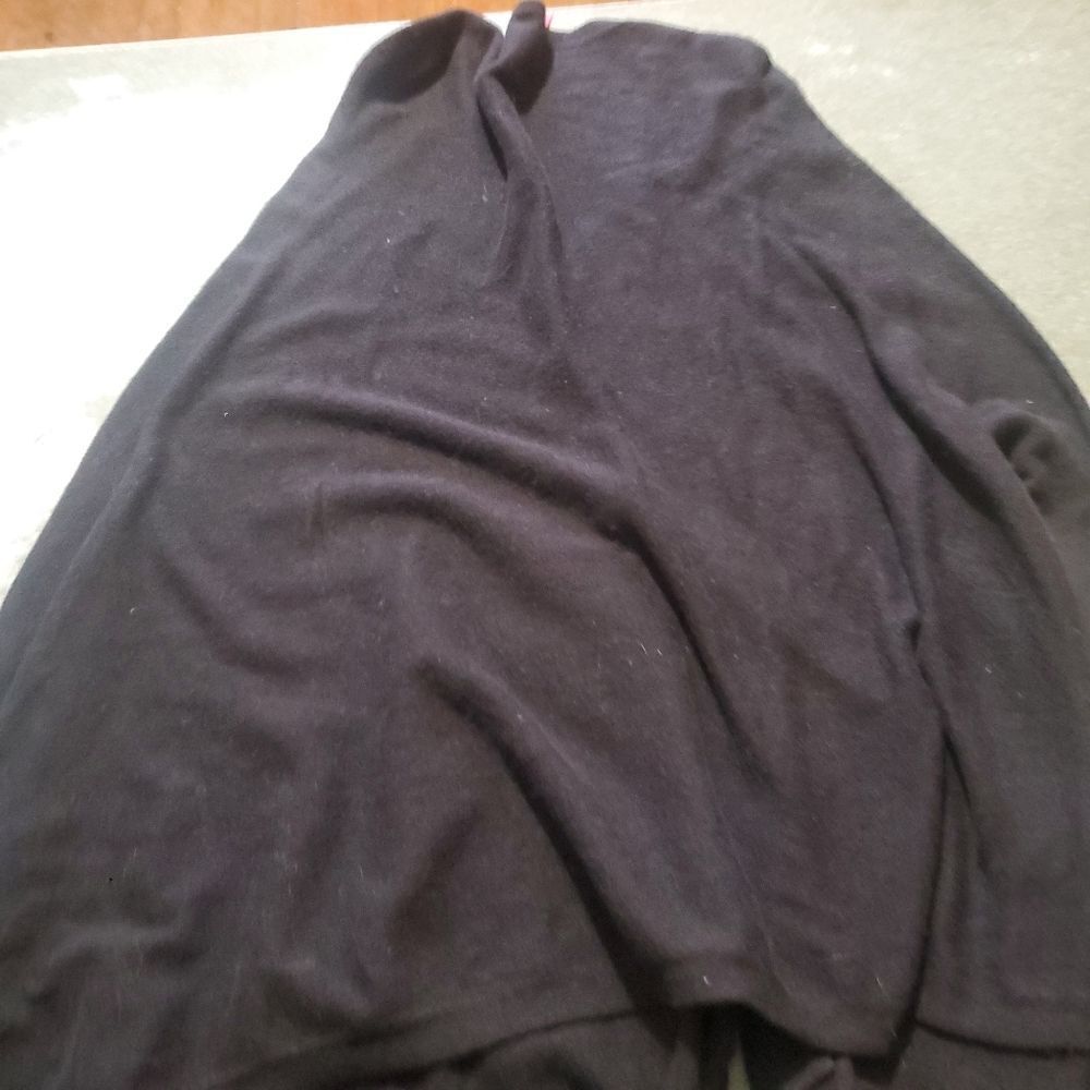 Ruby Ribbon black button front poncho/cardigan sz M/L - Picture 2 of 4